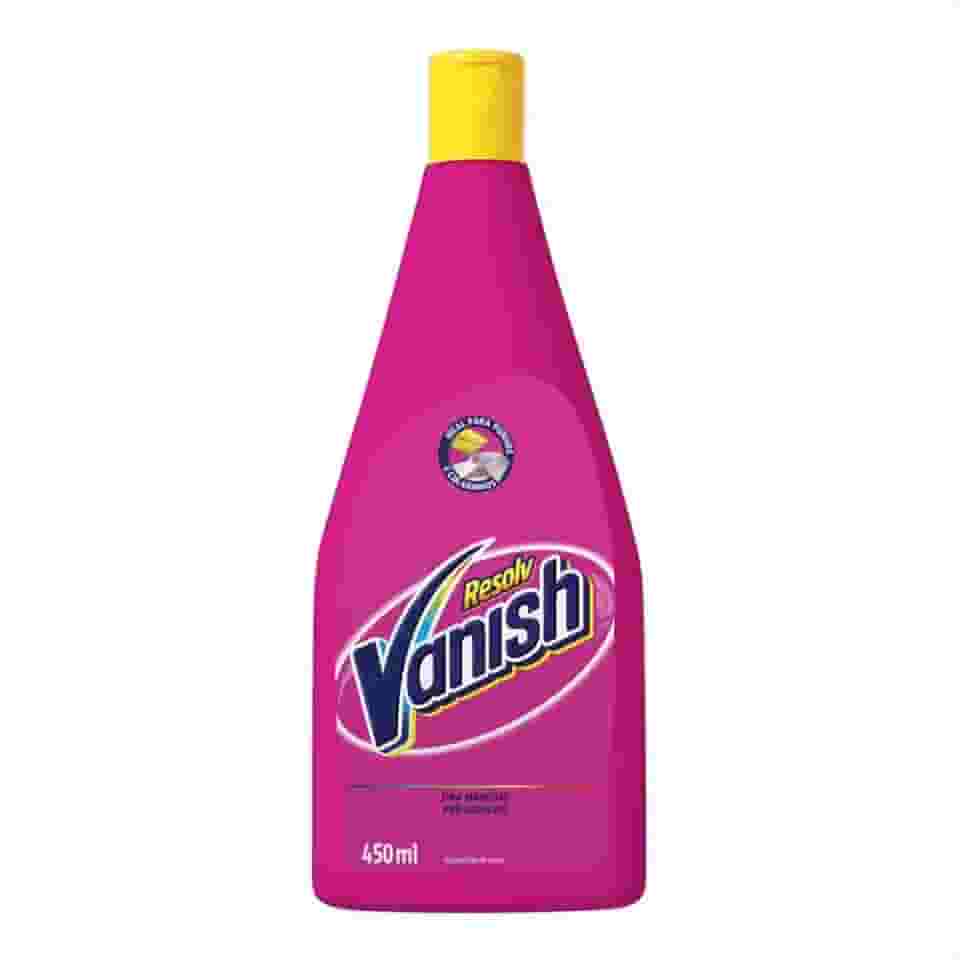 Vanish Tira Manchas Pré Lavagem Resolv 450Ml Para Roupas Coloridas