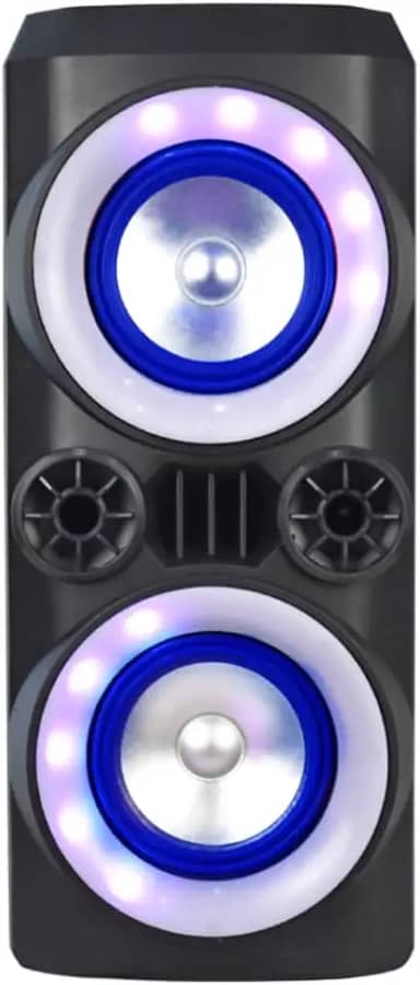 Caixa de Som Mini Torre Neon X 300W BT/AUX/USB/FM Multilaser - SP379, preto