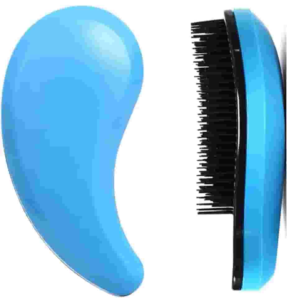 Escova pequena para cães - Ferramenta de cuidados para pelúcia, Yorkies, maltês, Shih Tzu, Chihuahua - Escova de pelo para filhotes (azul)