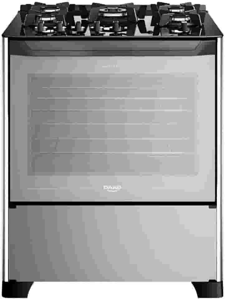 Fogão 5 bocas Dako Magister Style com Mesa de Vidro e Tripla Chama - Bivolt