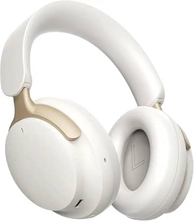 Fones de Ouvido Bluetooth 5.4, Headphone Bluetooth com Cancelamento de Ruido Ativo ANC, Graves Potentes, Som Surround 3D, Headset com Microfone, Suporte Chamadas de Voz, 55 Horas de Reprodução, Branco