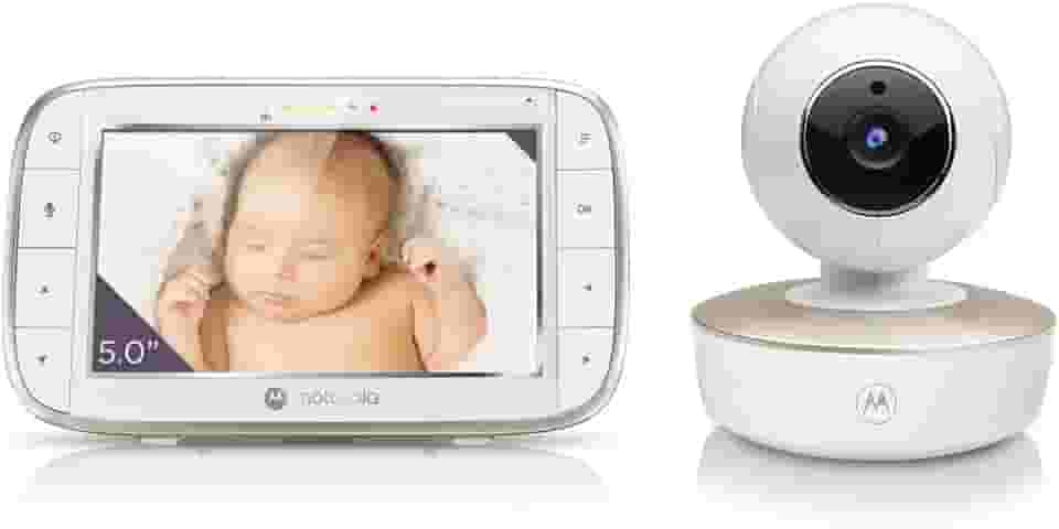 Motorola, Babá Eletrônica VM855 Connect, Visão Noturna, Wi-Fi, Tela Extra Grande, Branca