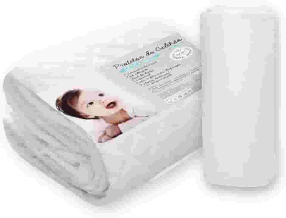 Kit Lencol Elastico e Protetor de Colchao Capa Protetora Impermeavel de Berco para Bebe 100% Algodão