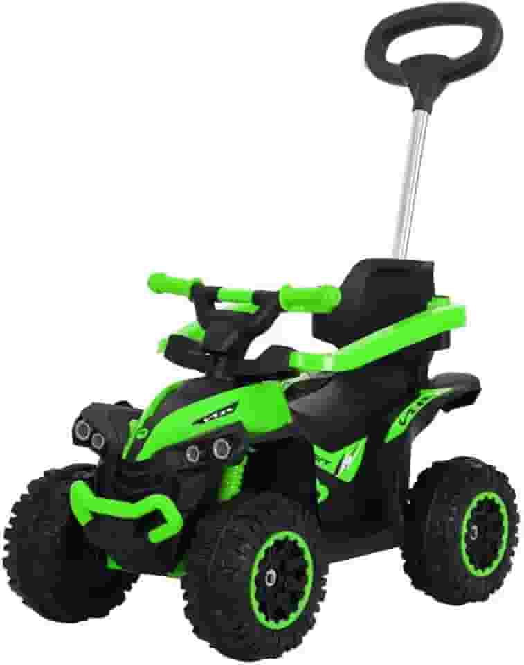 Quadriciclo Infantil com Empurrador Menino Menina Até 30Kg Multmaxx (Verde)