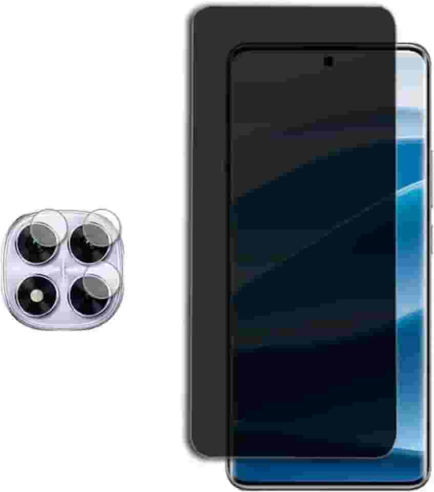 CORONITAS Película Privacidade 5D para Xiaomi Redmi Note 14 Pro 5G, Película Protetora Lente Camera Hidrogel, Anti-curioso, Fumê, Acompanha Kit Aplicação