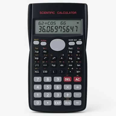 Calculadora Científica Premium 240 Funções – Display Duplo 10+2 Dígitos, Desligamento Automático, Cor Preta – Ideal para Engenharia, Física, Química e Faculdade - Premium