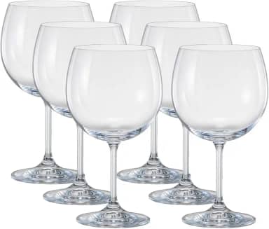 Jogo de 6 Taças para gin tonica Anna em cristal ecológico 600ml A19cm