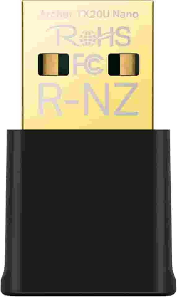 TP-Link Adaptador Nano USB WiFi 6 para PC (Archer TX20U Nano) - AX1800 Adaptador transceptor de rede sem fio de banda dupla 2,4G/5G para PC desktop, OFDMA, MU-MIMO, WPA3, tamanho de viagem, suporta