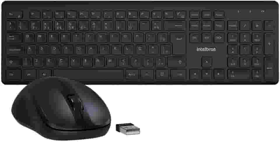 Combo Teclado e Mouse CSI50 Sem Fio Preto Intelbras