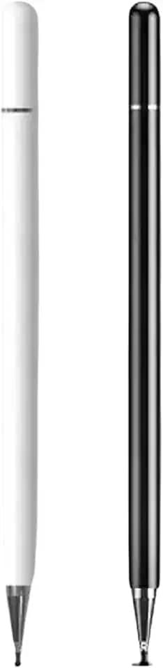 Caneta Touch Universal Para Tablet Smartphone Compatível Com Samsung Iphone Xiaomi Redmi Pad + Ponta Extra (branco)