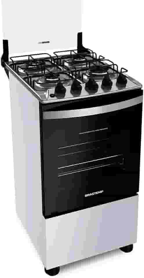 Fogão Brastemp 4 Bocas Branco com dupla chama e grades individuais - BFO4EBB Bivolt