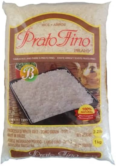 Arroz Branco 1kg - - Prato Fino