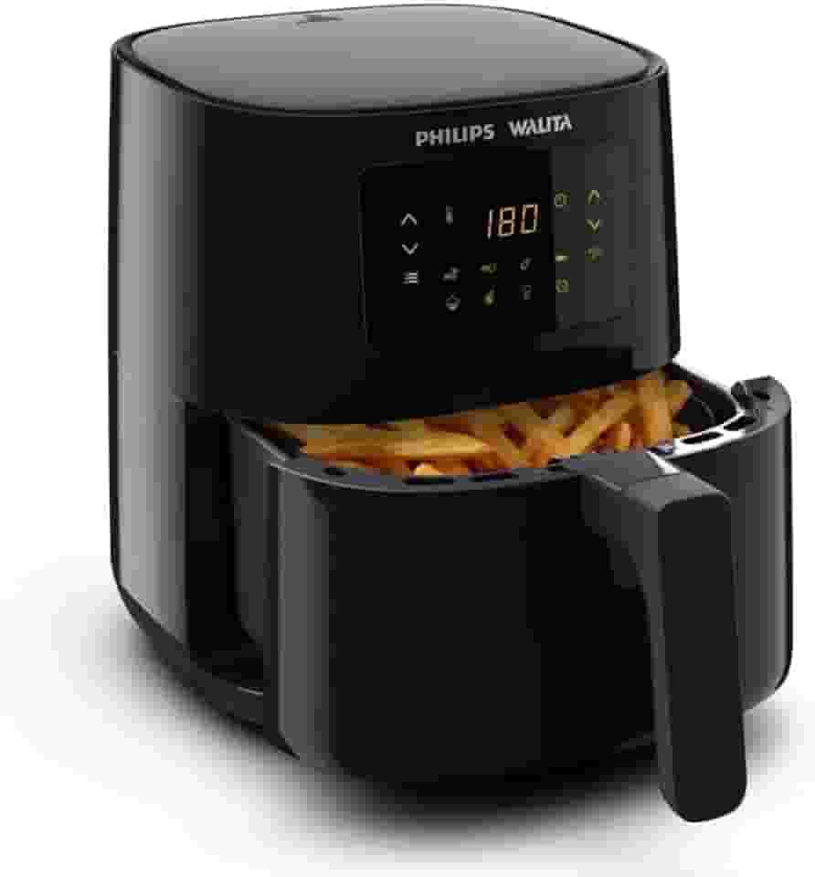 Philips Walita RI9252/91 Série 3000 - Fritadeira Airfryer Digital, 4.1L de capacidade, 220V, 1400W, Preta