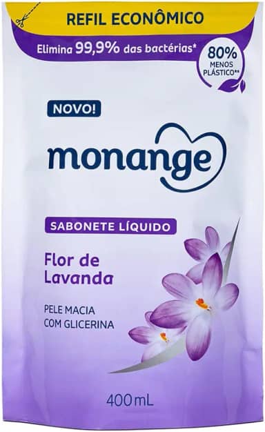 Coty - Sabonete Líquido Monange 400Ml Refil Flor De Lavanda