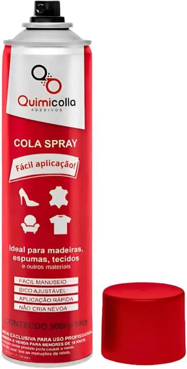 Cola Spray 340g Sapateiro Madeira Espuma Acústica E Tecido Madeira Artesanato Adesiva