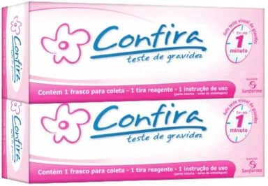 Teste De Gravidez confira Sanfarma kit c/ 2 unidades