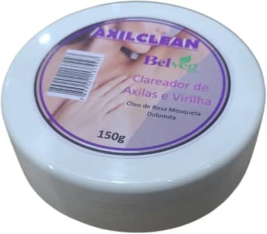 Clareador de Axilas e Virilha Axilclean com Dolomita e Óleo de Rosa Mosqueta, 150g