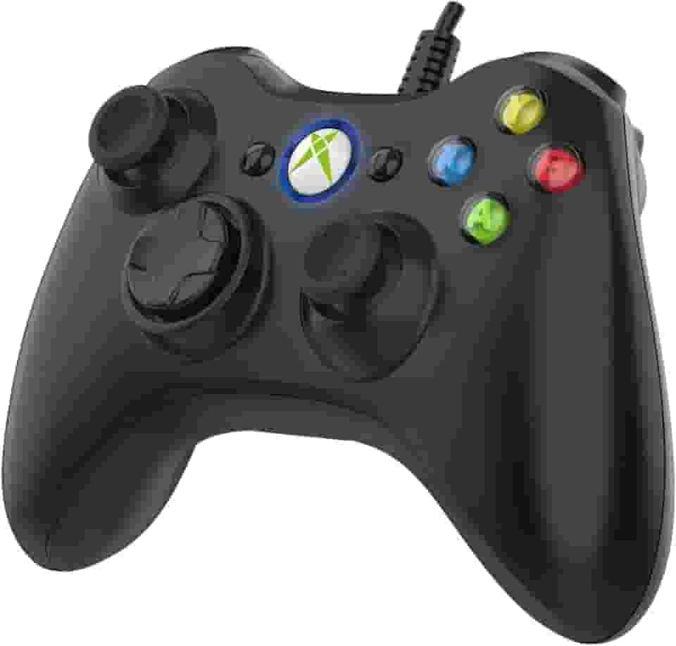 Controle de jogo para Xbox 360, controle com fio Xbox 360 para PC, Windows 7/8/8.1/10/Microsoft Xbox360/Xbox 360 Slim USB Gamepad, Joypad com vibração dupla