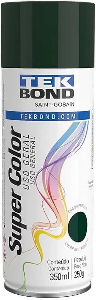 Tinta Spray Verde Escuro 350Ml/250G - 01 Unidade, Tekbond, 23151006900, Verde, Pacote De 305