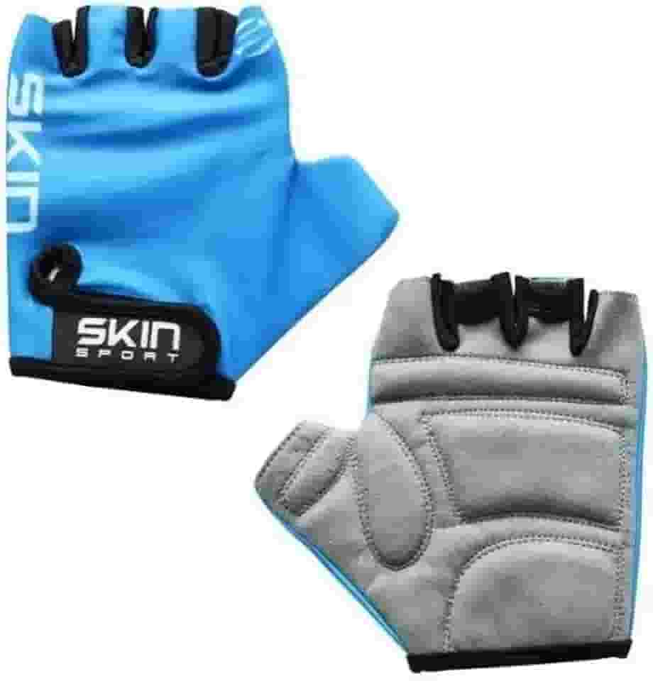 Luva Ciclismo Sport Fun Dedo Vazado Skin Azul