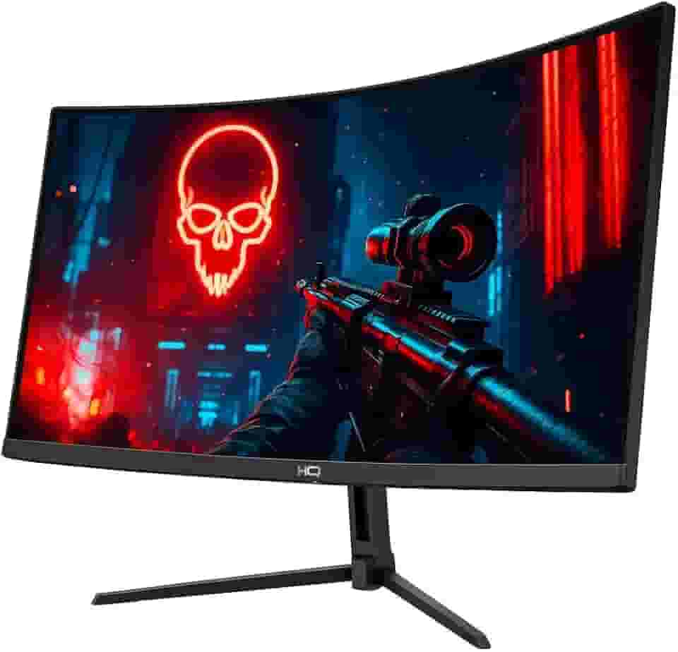 Monitor Gamer 27' Curvo 1ms, 180Hz, AMD FreeSync, Full HD, HDMI, DP, Frameless HQ Premium HQ27C18