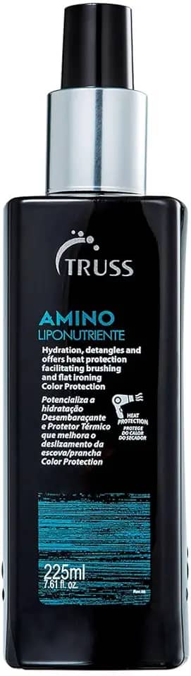 Truss Amino Protetor Térmico | Finalizador com Proteção de até 80% Contra Calor, Brilho e Reparação Capilar | 225ml