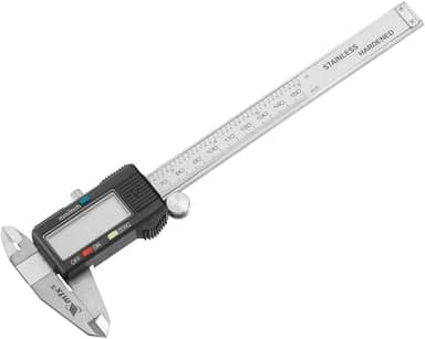 MTX Paquímetro Digital 150Mm 6 Pol Em Aço Inoxidável Alta Precisão Com Display LCD Para Medições Internas E Externas Estojo Plástico De Proteção Ideal Para Uso Profissional Em Oficinas E Manutenção