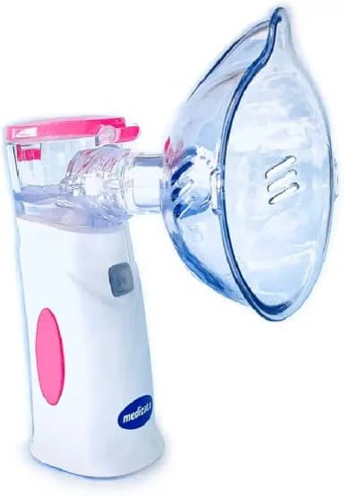 Medicate Inalador Portátil Mesh Colors Com Bateria Recarregável Rosa