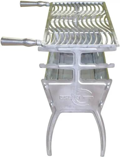 GIMENES Churrasqueira de Alumínio Fundido 81cm Desmontável, Fácil de Montar e Desmontar, Econômica