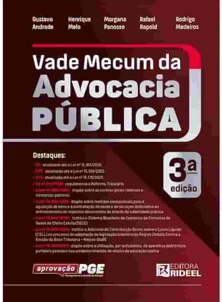 VADE MECUM ADVOCACIA PÚBLICA - APROVAÇÃO PGE - CONCURSO
