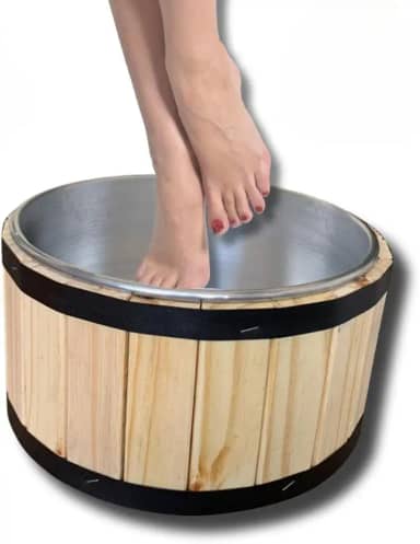 Tina Escalda Pés, Bacia de Pé Pedicure Balde Newborn Pinus, Alivia Profundamente A Fadiga