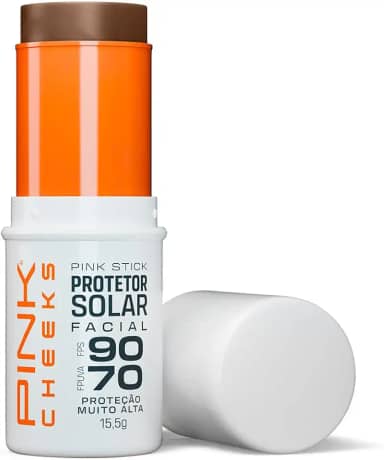 Pink Cheeks Protetor Solar Com Cor Fps90 Fpuva70 Pink Stick 60Km Ultra Pequeno