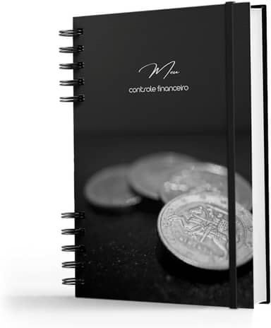 Caderno Meu Controle Financeiro - Contas Organizadas