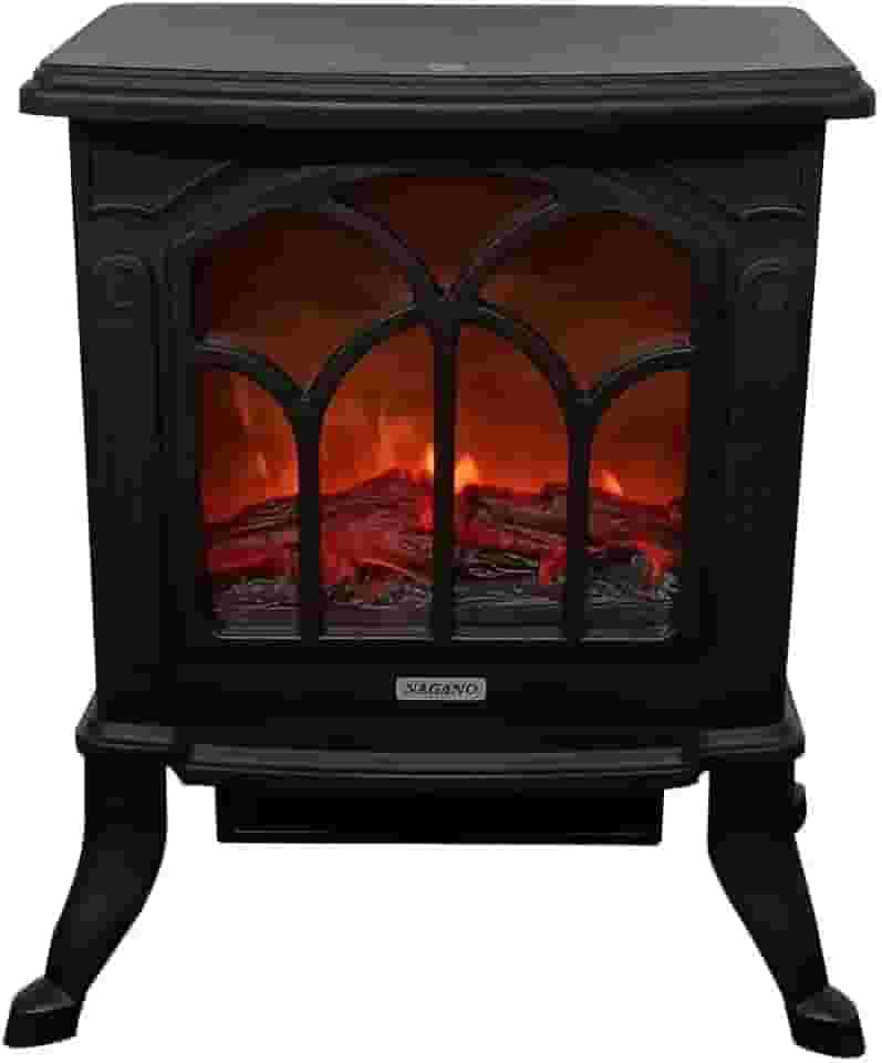 Aquecedor Elétrico Lareira Retrô Chama 3d - 110v