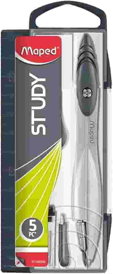 Compasso 5 Peças, Maped, Study, 119405, Cores Sortidas