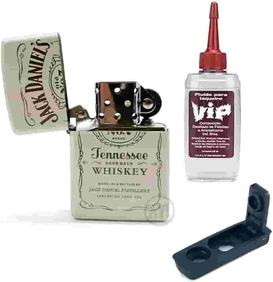 Isqueiro Clássico Jack BR, com refil e vedação anti-evaporação