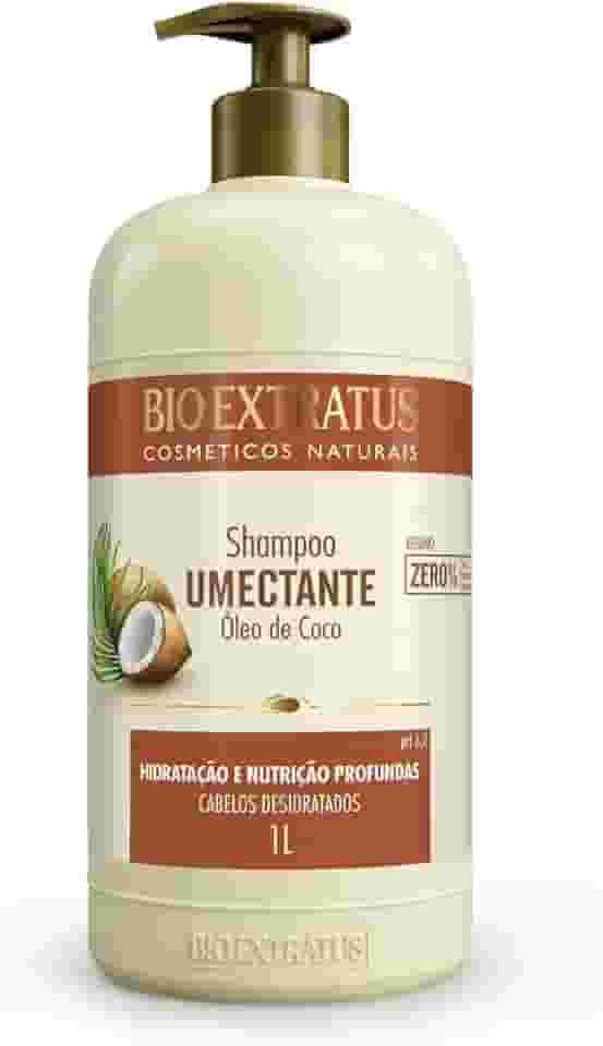 Shampoo Limpeza Umectante Óleo De Coco Bio Extratus 1 Litro