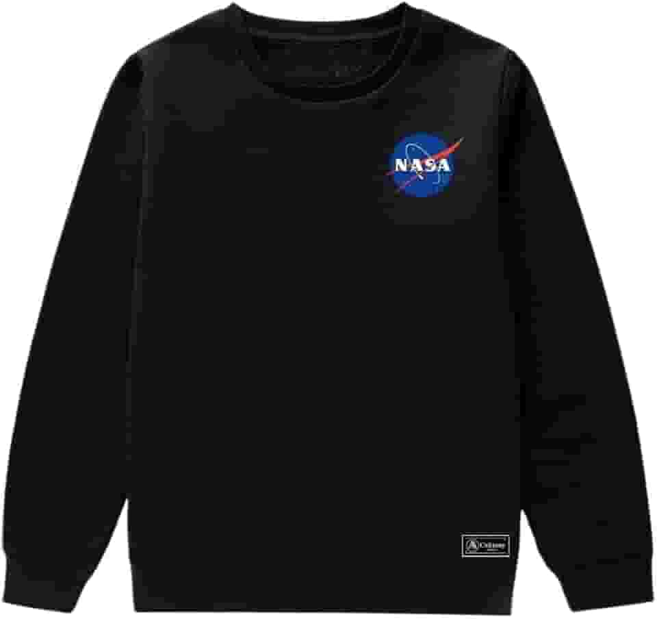 Blusão Moletom Infantil Nasa Personalizado sem Capuz gola Redonda