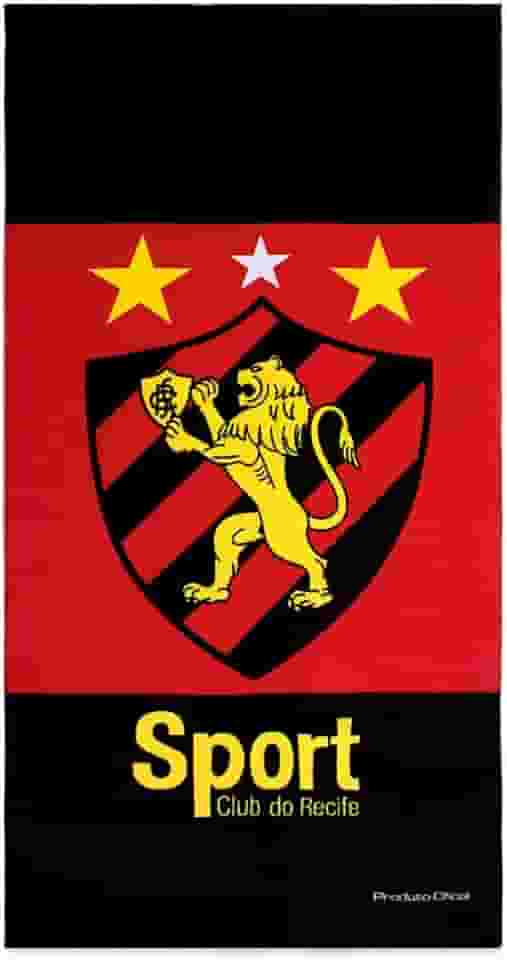 Toalha de Banho e Praia Sport Recife Veludo Estampada