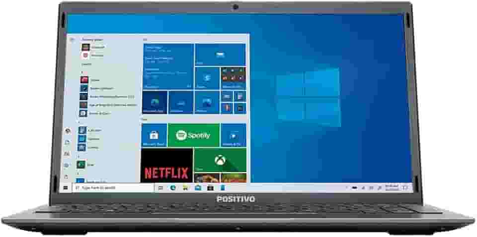 Notebook Positivo Motion Q464C Intel Atom Quad-Core 4GB 64GB Windows 10 Home 14.1" Gray