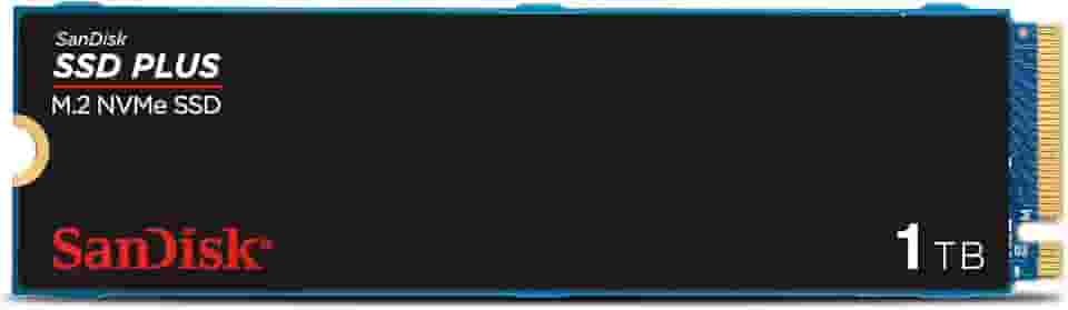 SSD Sandisk Plus - 1TB, NVMe, M.2 2280, Leitura até 3200MB/s, Gravação até 2500MB/s
