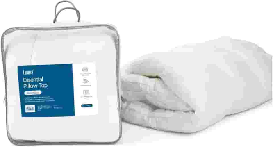 Luuna Pillow Top Essential Casal, Capa hipoalergênica, 100% algodão