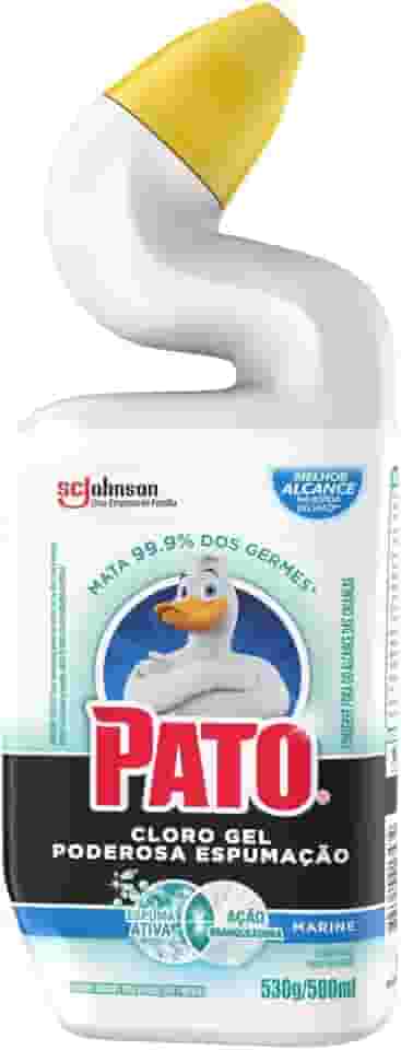 Pato Limpador Sanitário Cloro Gel Ativo Marine 500Ml