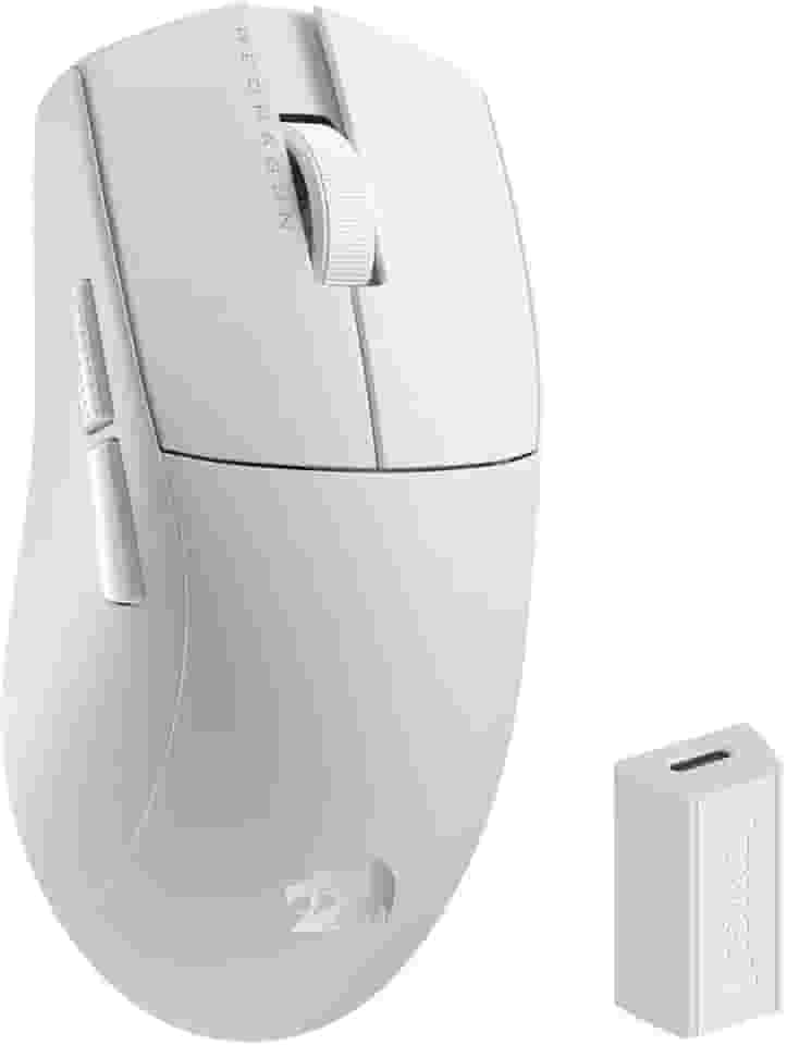 Mouse Gamer Redragon King Pro 4K 2600DPI Bluetooth Wireless 7 Botões Brnaco M916W-PRO-4K