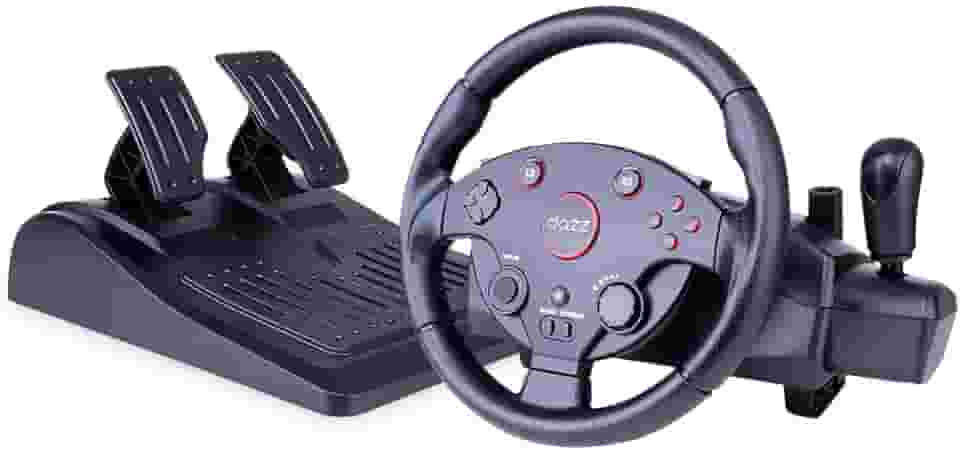 Volante & Pedal Force Driving PS4/PS3/PC/XBOXONE/XBOX360 Preto Dazz