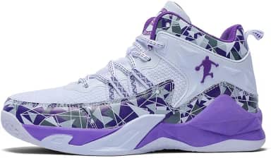 Tênis de basquete unissex cano alto em malha cano alto para treinamento, calçados esportivos antiderrapantes(Purple,41 BR)