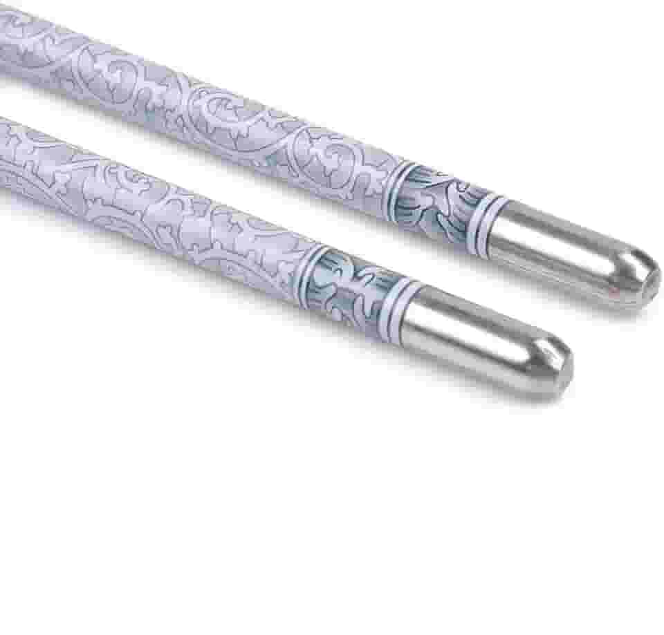 Kit 2 Par Hashi Aço Inox Com Estampa Estilo Vintage Qualidade 22cm - Prime