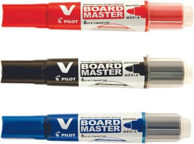 Kit C/03 Pincel Quadro Branco Marcador Pilot Recarregável