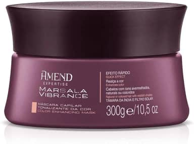 Máscara Amend Expertise Cuidado Da Cor, 300g, Specialist Blonde, Black Illuminated, Cobre Effect, Marsala Vibrance, Castanho Brilliant, Red Revival (Marsala Vibrance)