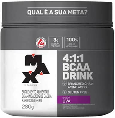 Max Titanium Bcaa 4: 1: 1 - 280G Drink Uva -